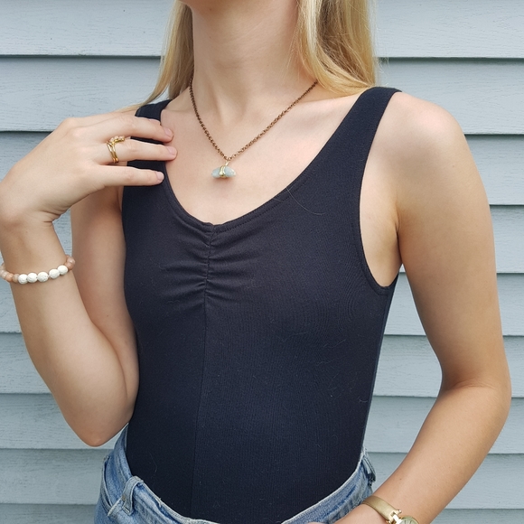 BLACK DANCE BODYSUIT 💎 -size large - Picture 1 of 5